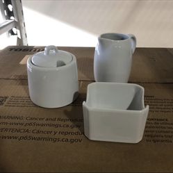 Kook Sugar & Cream Set, White Or Red 