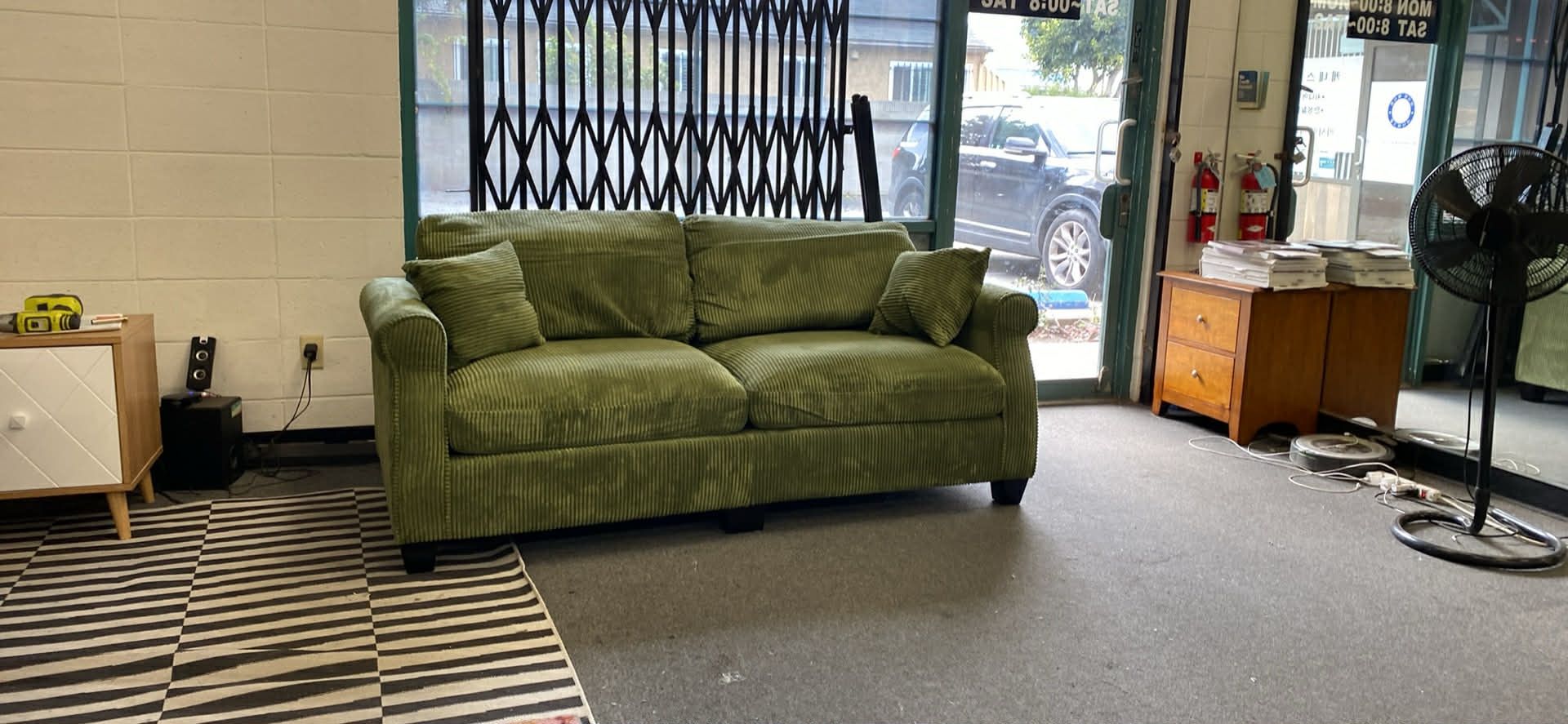 New 77x34 Corduroy Couch / Free Delivery 