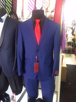 Blue suit slim fit