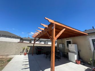 Wood patio cover