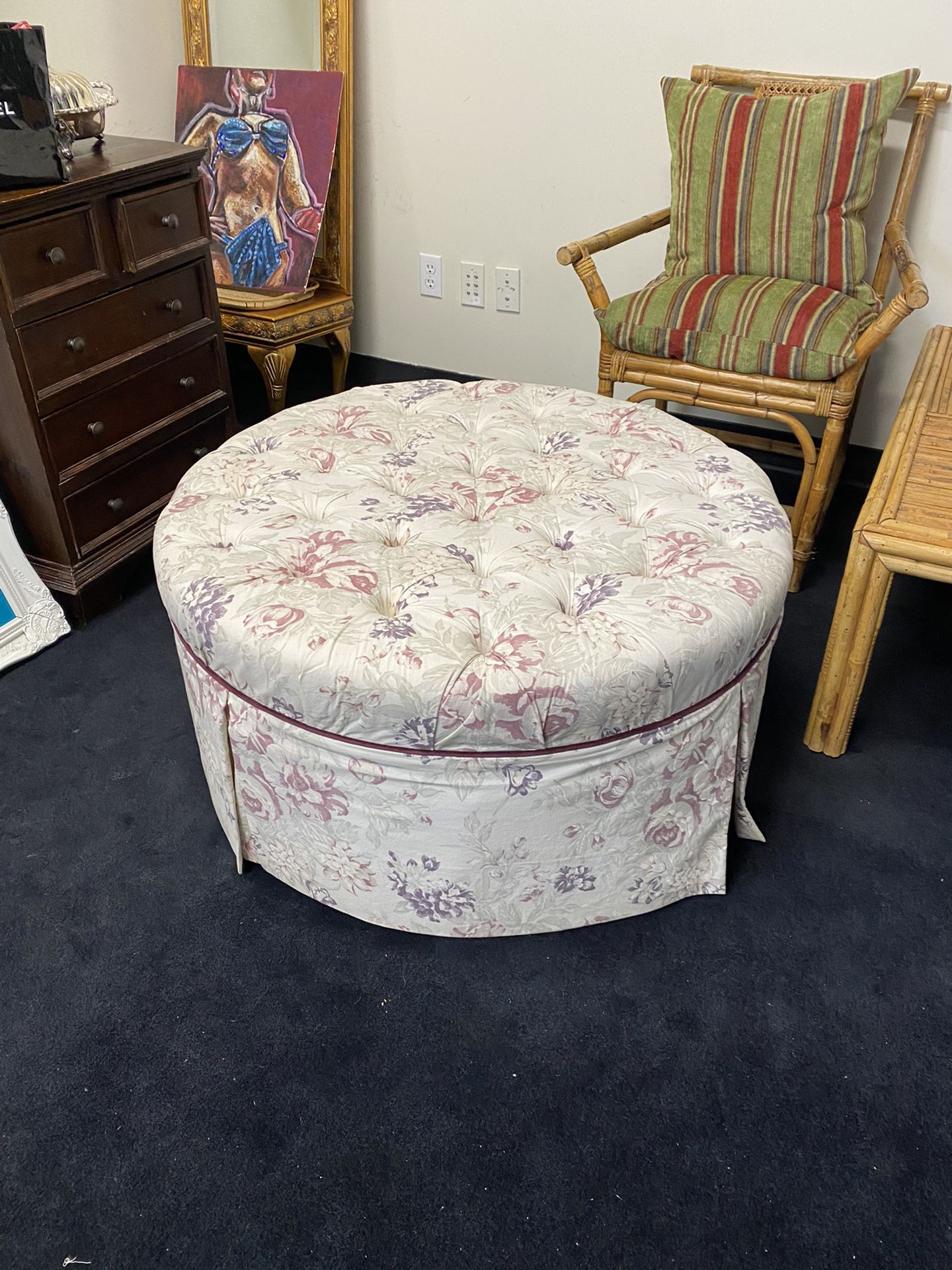 Shabby Chic Custom Ottoman