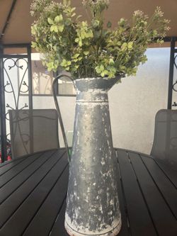 Metal Flower Vase 22"Tall
