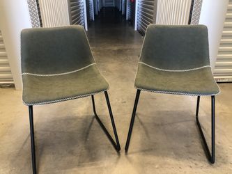 HeuGah Faux Leather Dining Chairs Set of 2!!