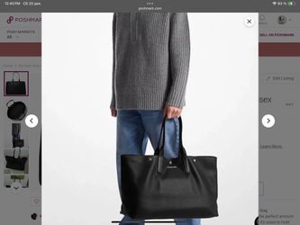 MICHAEL KORS Hudson Unisex Oversized Leather Tote Bag NWT