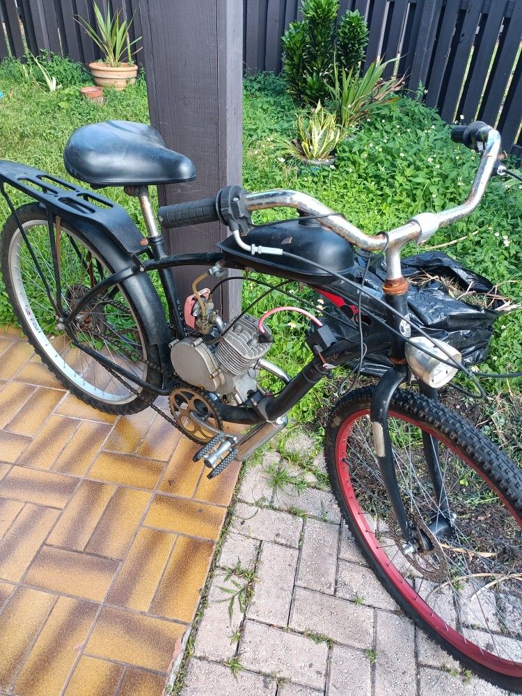 Bicicleta Con Motor 60 Cash  Funciona Perfecto 