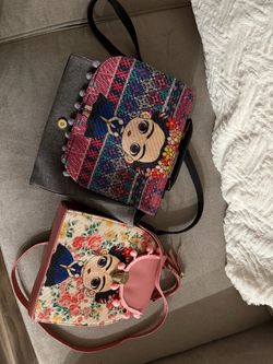 Embroidered Novelty Crossbody Bags Set of 2