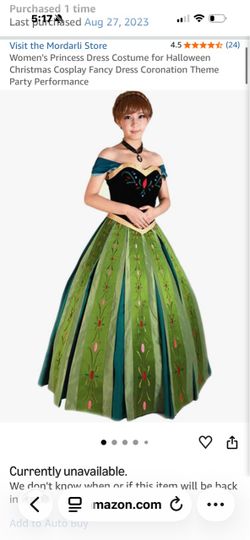Halloween Frozen adult Anna costume size XS
