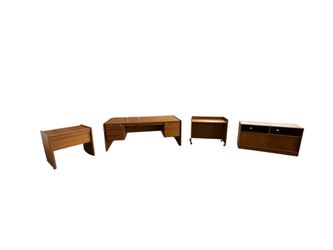 MCM Vintage office desks & 5 chair set