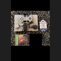 Ps1 Starter Bundle With System, Controller, Mem Card & Crash Bandicoot 2!! $110 OBO