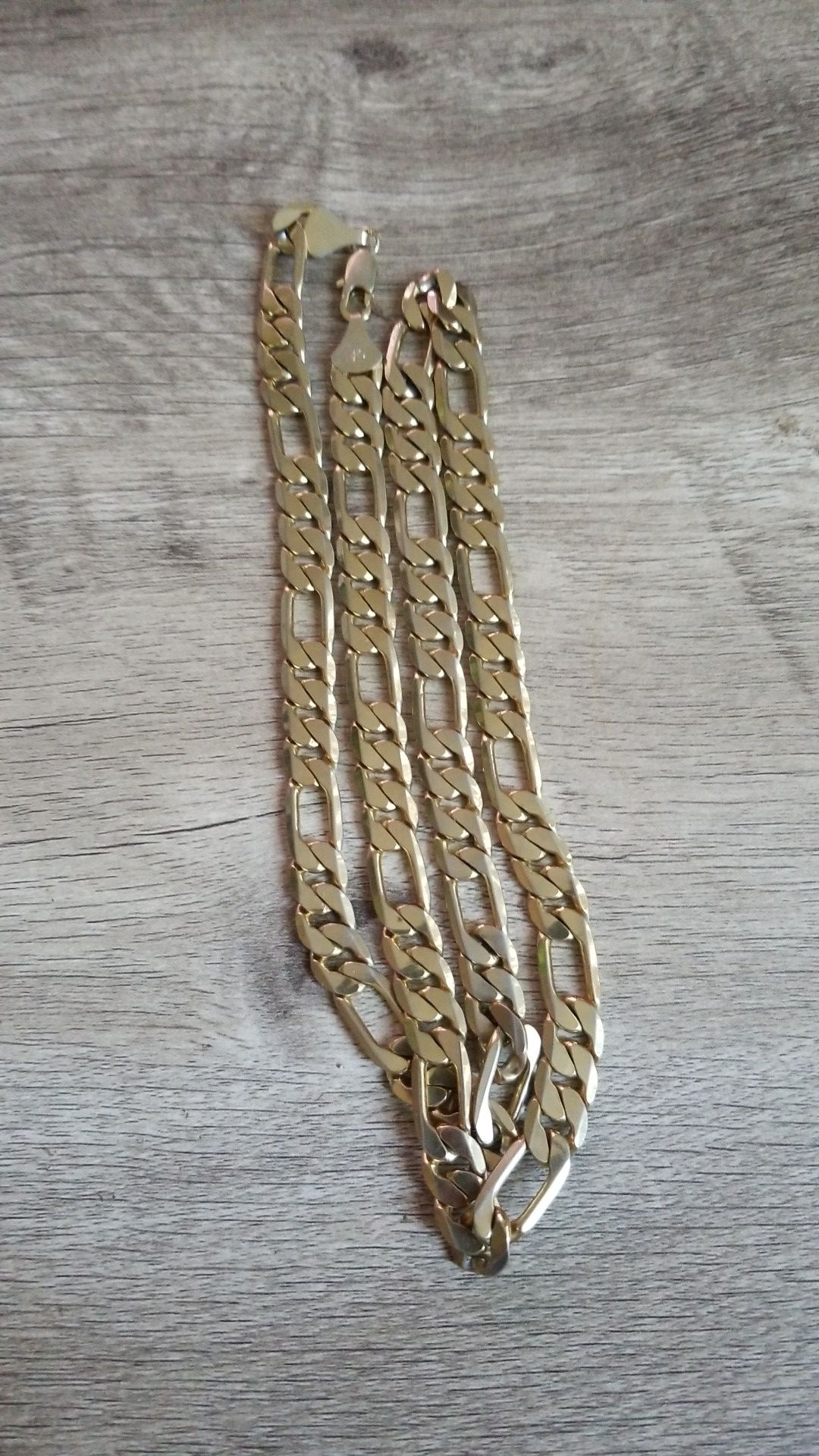 14K GP 30” Figaro Chain