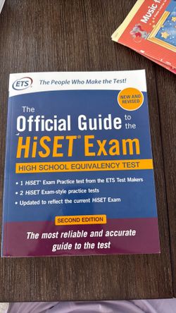 Educational Testing Service The Official Guide to the HiSET Exam, Second Edition 2nd Edition ISBN-13: 640797, ISBN-10: 195