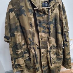 BERSHKA Vintage Military Coat