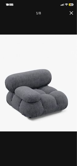 LOW PRICE MOVING- $2,800 + TAX + SHIPPING MARIO BELLINI LEFT FACING BOUCLE ICONIC COUCH