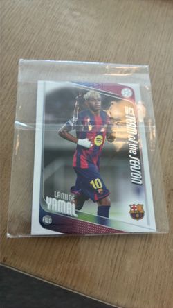Lamine yamal trading card topps chrome