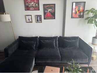 1-year-old AllModern Rae 2-Piece Chaise Sectional in excellent, like-new condition.