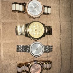 Used Bundle Of 4 Woman’s Michael Kors Watches 
