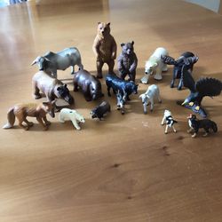 Lot Of 16 Wildlife Animals - Various Brands & Sizes