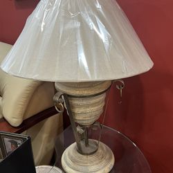 2 Lamps With 3 Candle Decorative Pieces