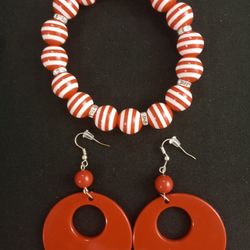 Earring And Bracelet Set