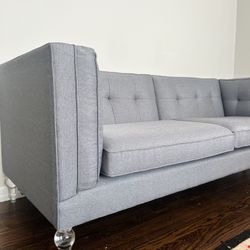 Grey Sleek Couch 