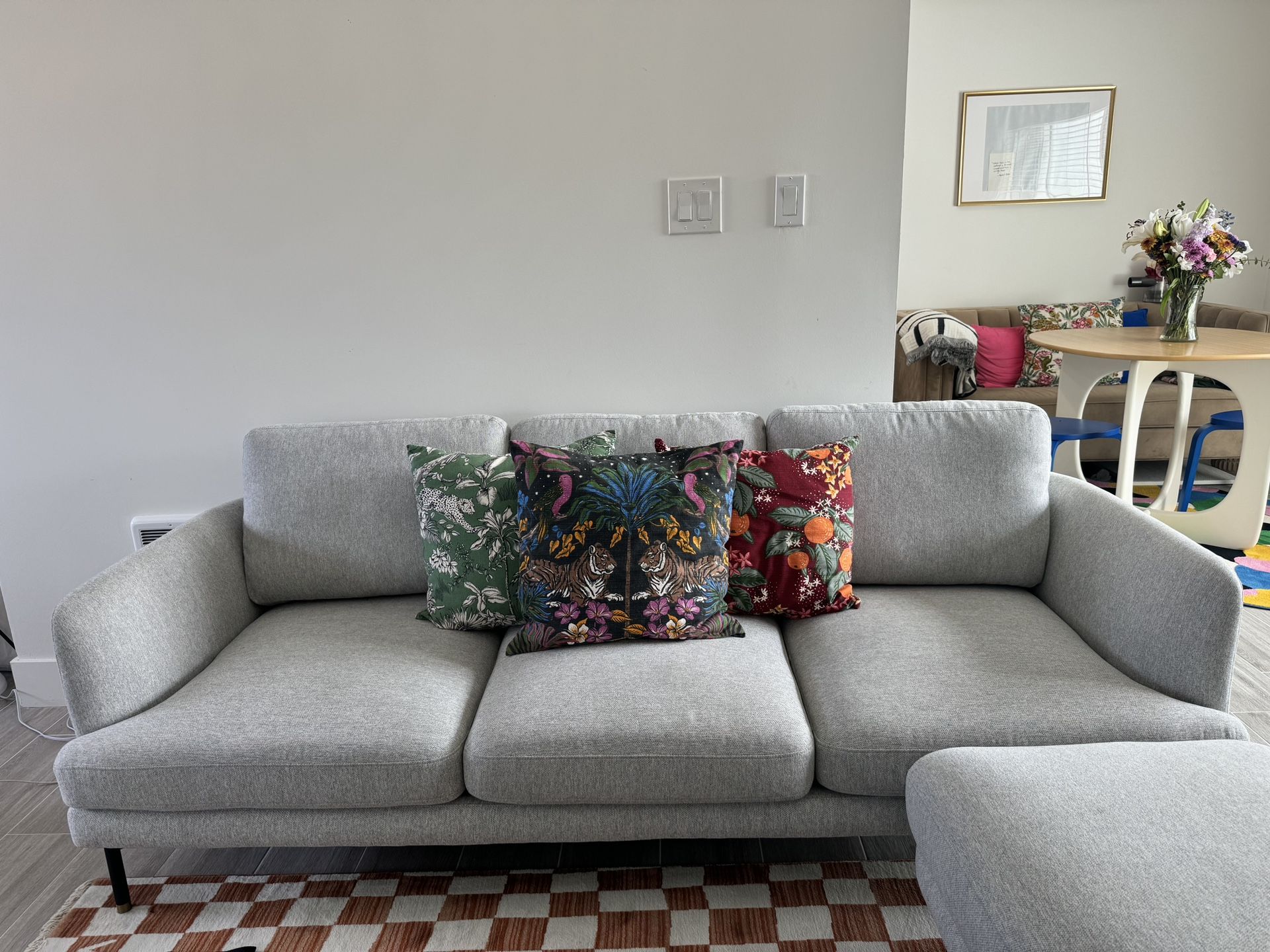 Castlery Pebble Sofa With Ottoman 83inch