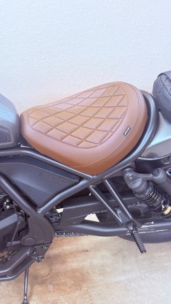 Motorcycle Leather Rider Solo Seat
