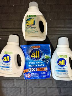 All Free & Clear Laundry Bundle + Oxi Mighty Pacs ā Sensitive Skin Friendly