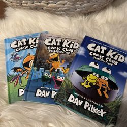 Cat Kid Hard Back Book Set. 