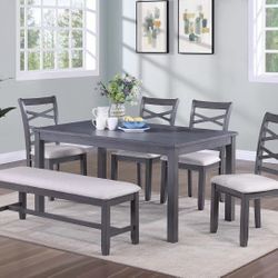 Juego De comedor Con Sillas Y Banca