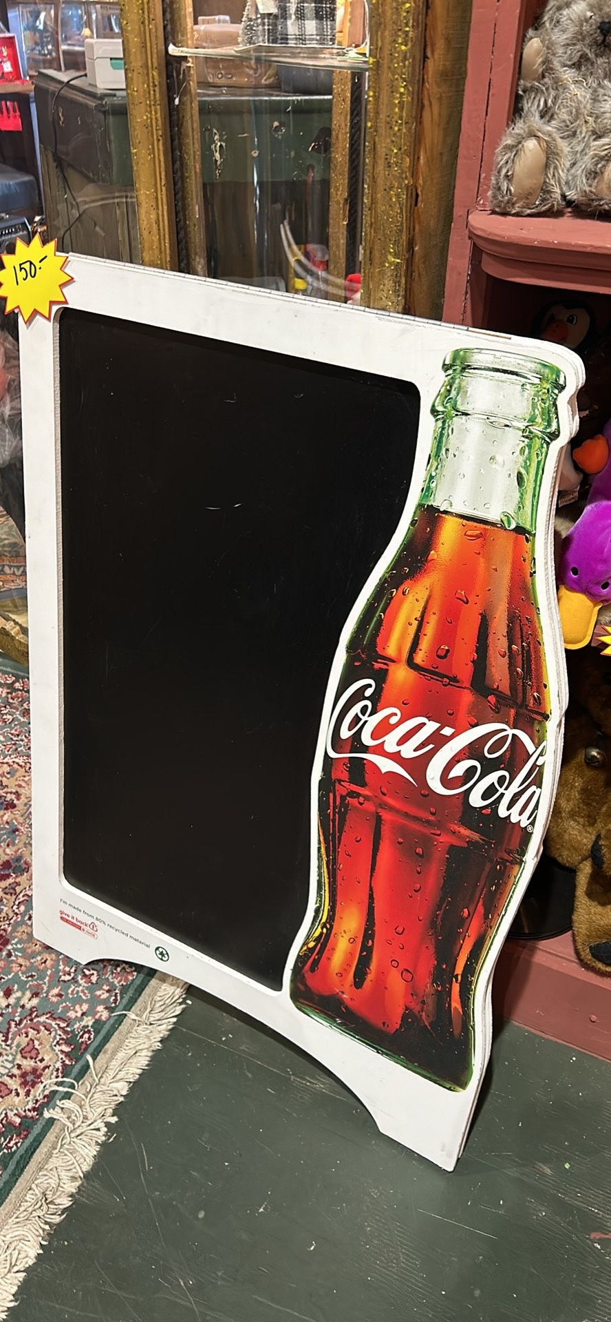 Large Coca-Cola Sandwich Board Sidewalk Sign