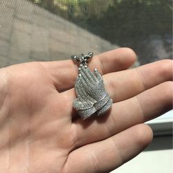 silver/cuban pendent 