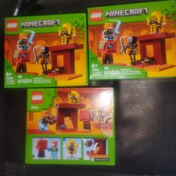 Minecraft Lego Set Lot Of 3