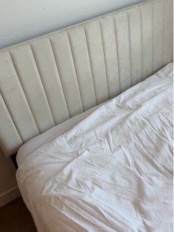 Queen bed frame + mattress