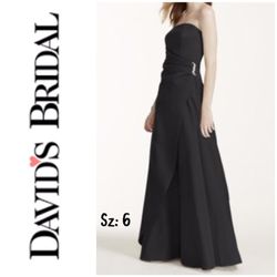 Final Sale NWT Women’s Davids Bridal Satin Gown Sz:6