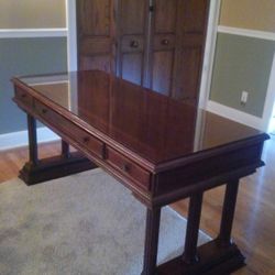 Bombay Solid Cherry Wood Executive Desk