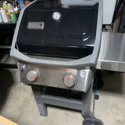 Weber GS4 Spirit E-210 Red Silver and Black BBQ Grill Asador Propane Two burners