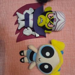 POWERPUFF GIRLS & Mojo Jojo plushies