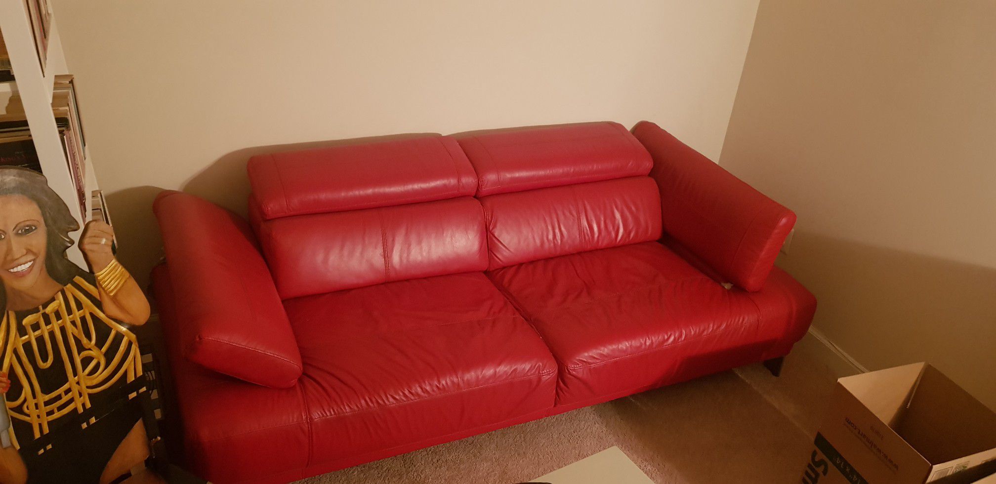 Glossy Red Couch
