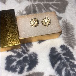 Gold Nugget Earrings 