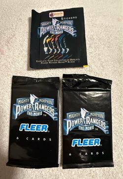 Power rangers trading cards lot