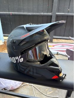 O’Neal 5 Series Motocross Helmet (Medium) + 100% Goggles + Helmet Bag
