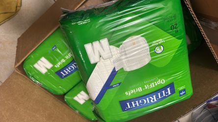 Fitright Adult Diapers Men Woman M Med 80 Count