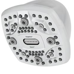 Oxigenicx 6.0-Spray Chrome High Pressure Shower Head 1.8 GPM