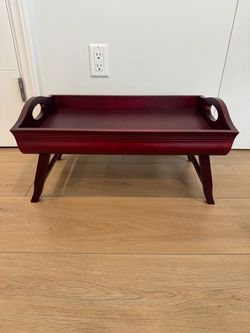 Winsome Wood Mahogany Bed Tray Solid Hardwood New in Box