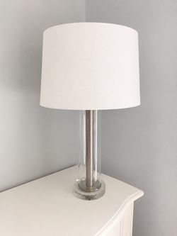Tall Modern Glass Table Lamp