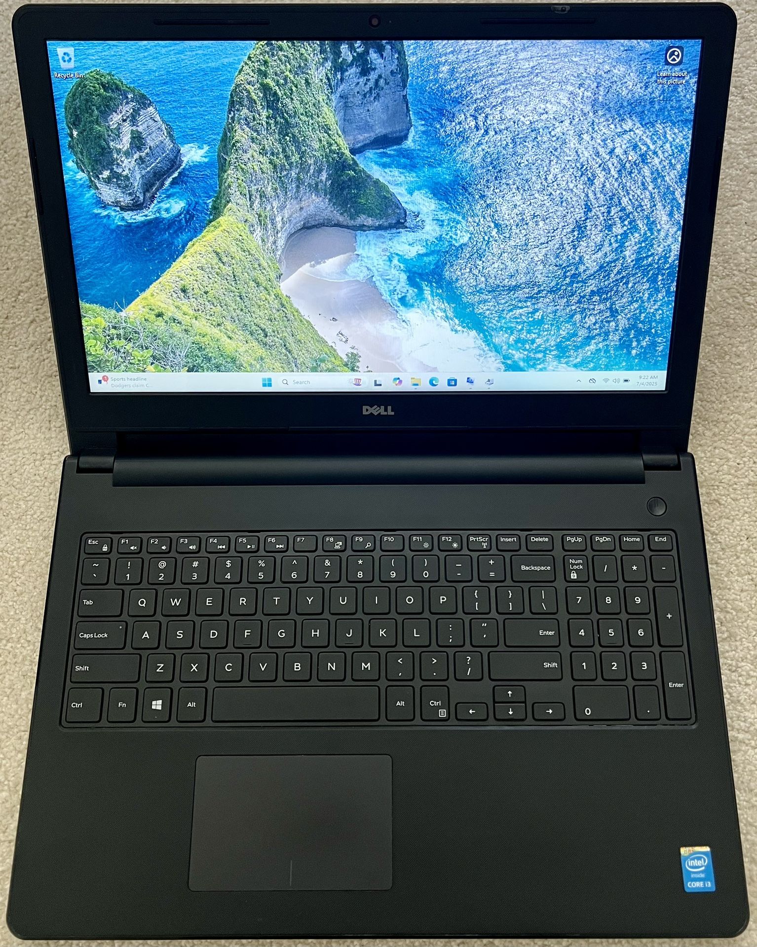 Dell Inspiron 15-3558 15.6” i3-5015U 2.1GHz 4GB 1TB HDD HDMI Win11Pro Office21