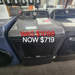 GE profile Energy Star 7.4 Cu. Ft. Capacity Smart Aluminized Alloy Drum Electric Dryer With Drum