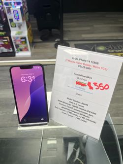 iPhone 14 128GB T-Mobile Midnight C0125-3001