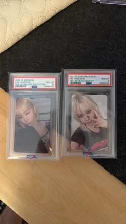 Kpop LE SSERAFIM chaewon Psa photocards TCG Jennie blackpink
