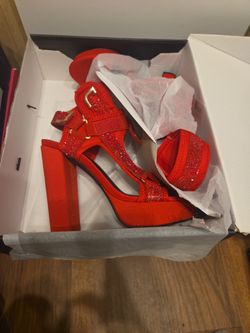 Strappy Rhinestone Heels